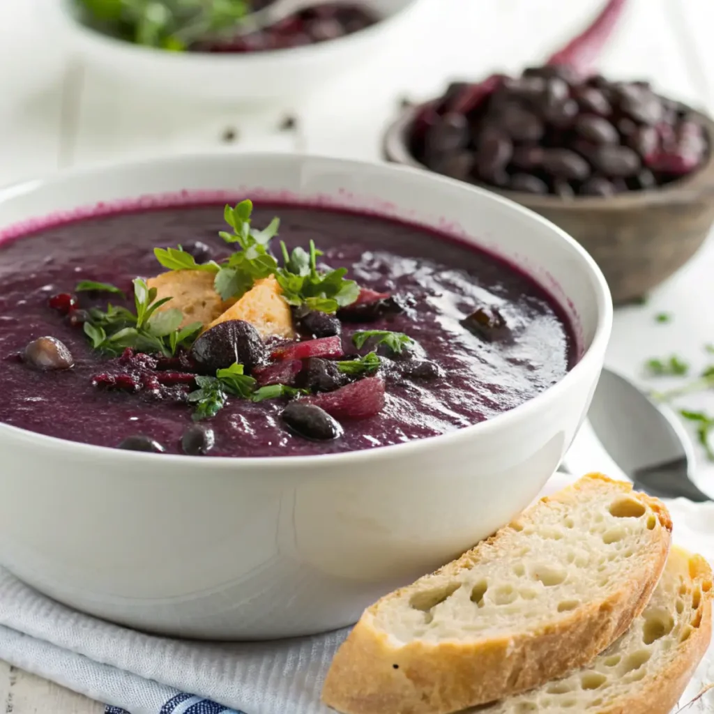 Purple Black Bean Soup