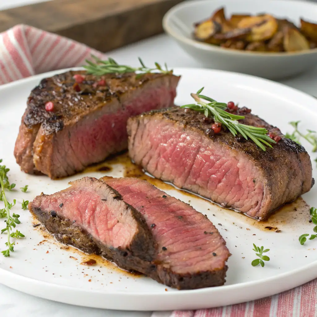 Is Flat Iron Steak Better Rare or Medium? 11 Key Facts Revealed 2 cooked pieces of flat iron steak