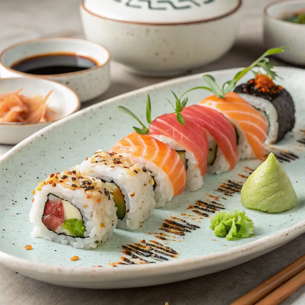 How Many Pieces of Sushi Is Enough for Lunch? 7 Factors That Impact Your Portion 4 7 pieces of sushi well presented