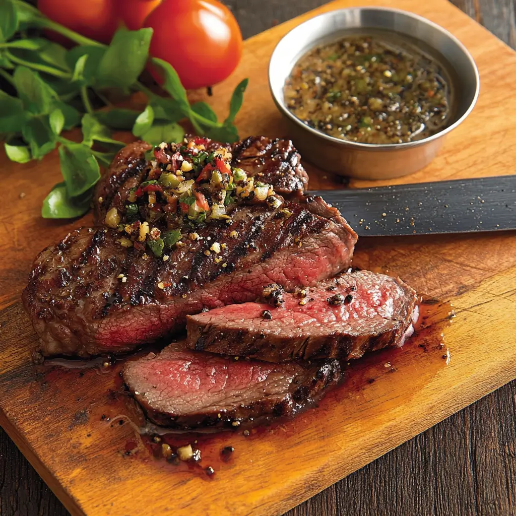 beef loin flat iron steak label