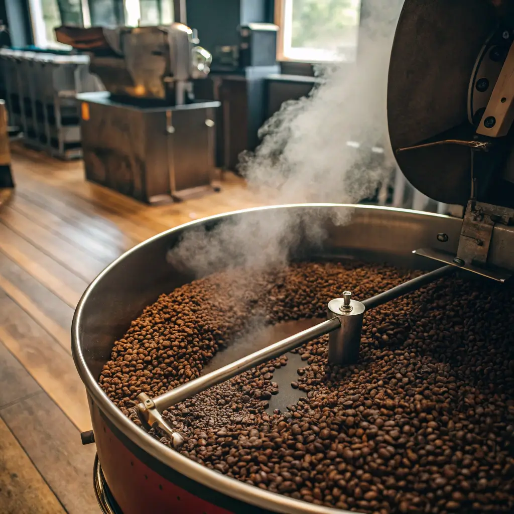 What Is the Difference Between Black Coffee and White Coffee? 15 Eye-Opening Differences 2 roasting coffee