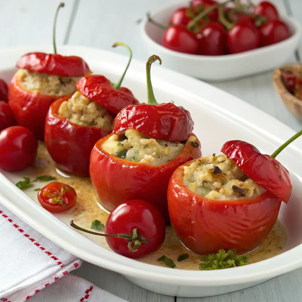 How Hot are Cherry Bomb Peppers? 3 stuffed cherry bomb peppers