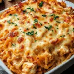 Cheesy Chicken Spaghetti Casserole