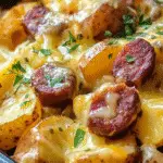 Cheesy Ranch Potatoes and Smoked Sausage