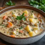 Creamy Potato & Hamburger Soup
