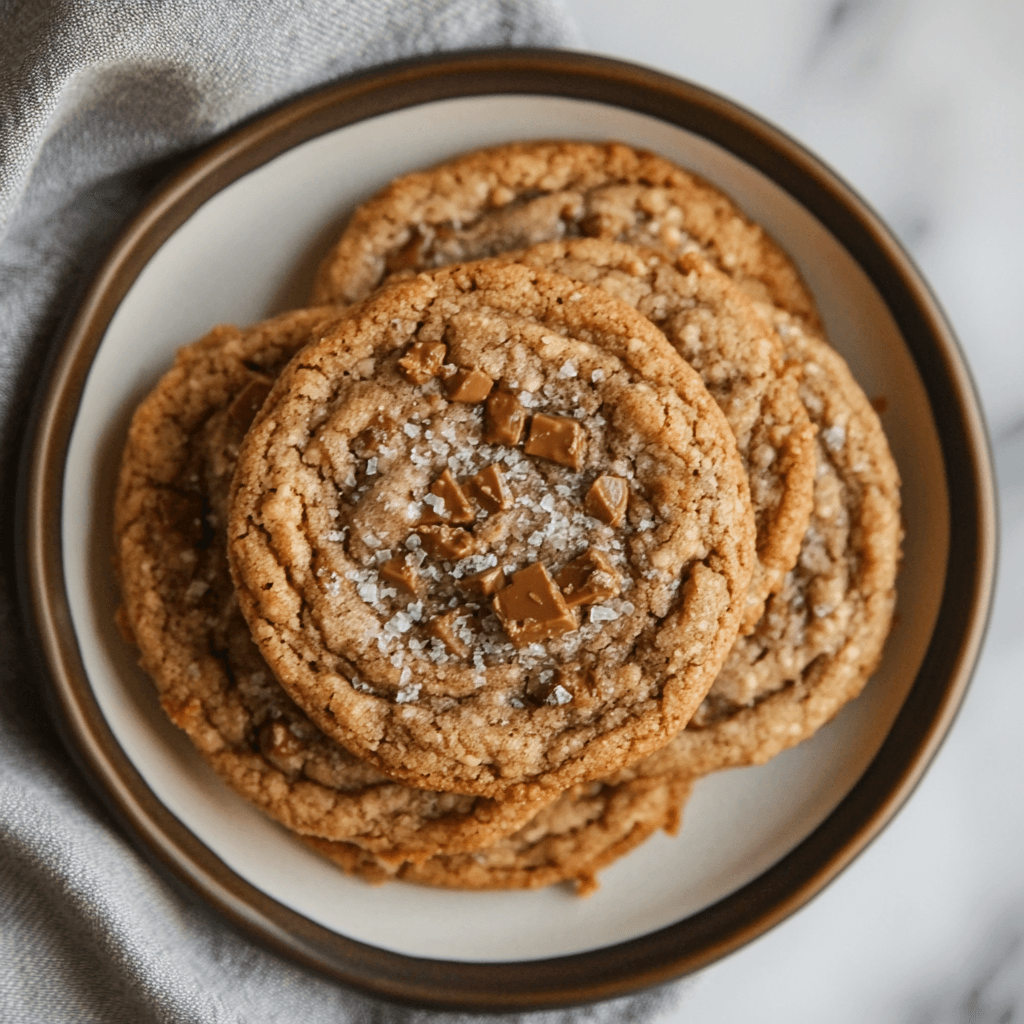 Espresso Brown Butter Toffee Cookies