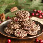 No-Bake Cranberry Pecan Praline Cookies