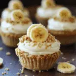 No Bake Mini Banana Cream Pies