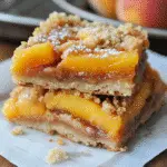 Summer Peach Bars