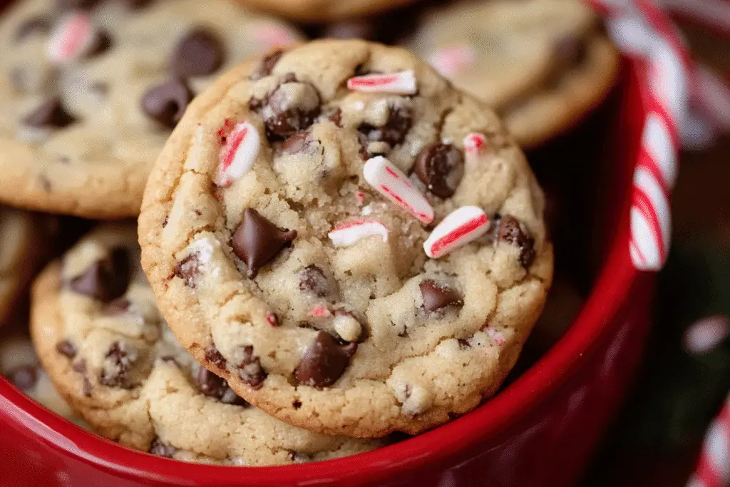 peppermint Chocolate Chip Cookies