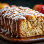 Apple Fritter Bread with Vanilla Glaze