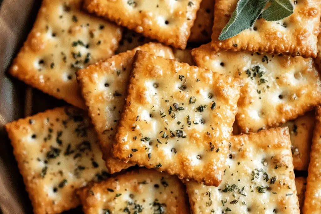 Italian Herb Cheese Crackers