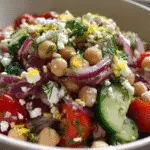 Mediterranean bean salad