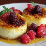 mini creme brulee cheesecakes