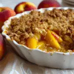 peach crumble