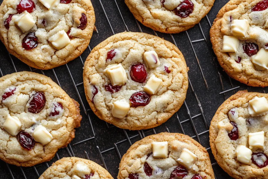 white chocolate cranberry cookies