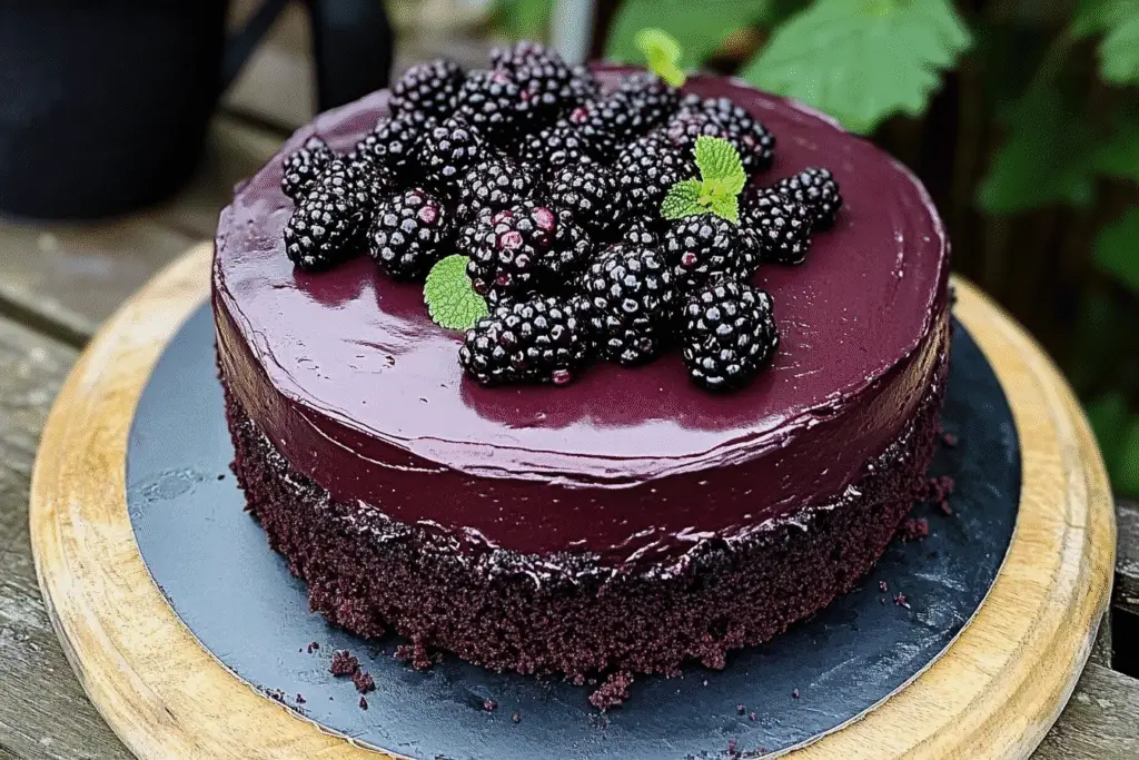 Blackberry Velvet Gothic Cake
