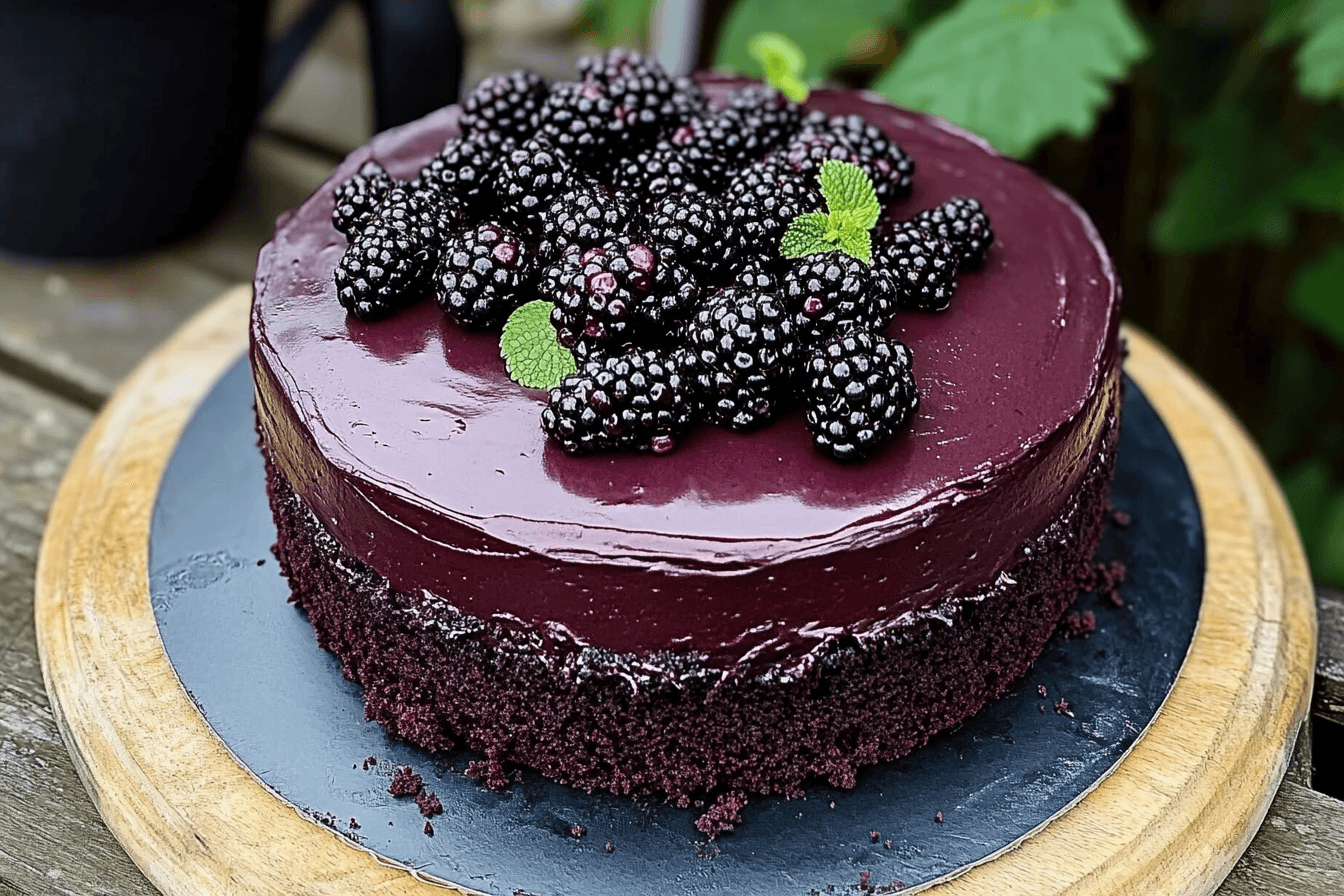 Blackberry Velvet Gothic Cake