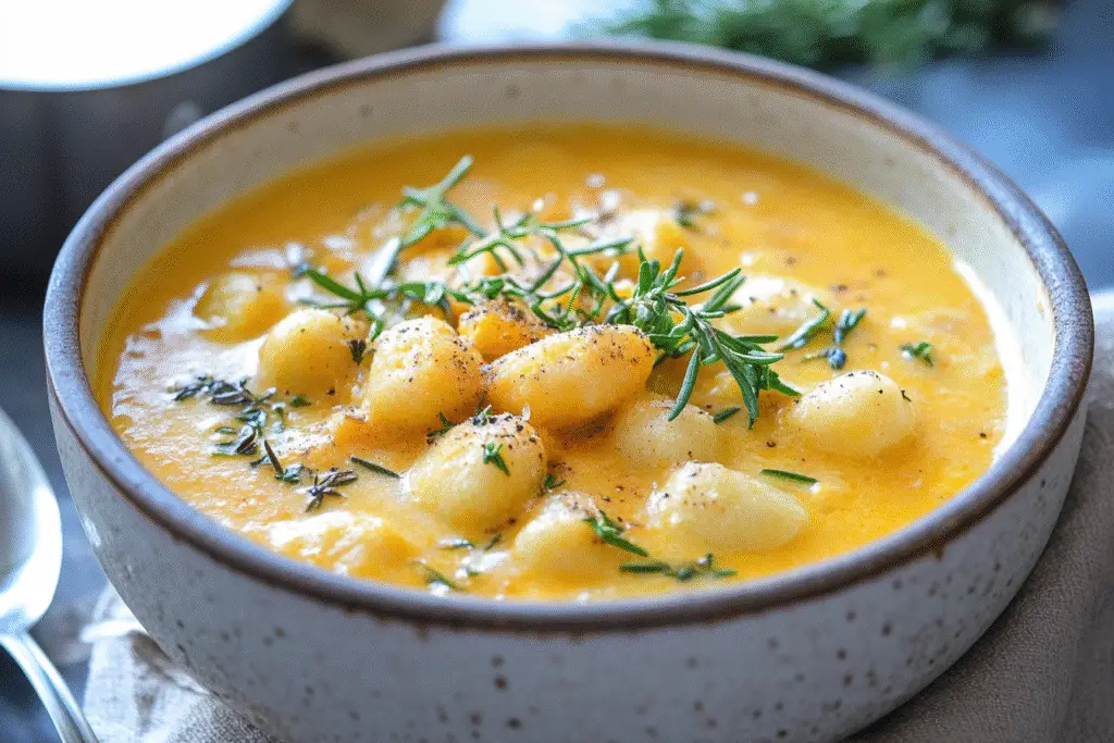 Butternut Squash Gnocchi Soup