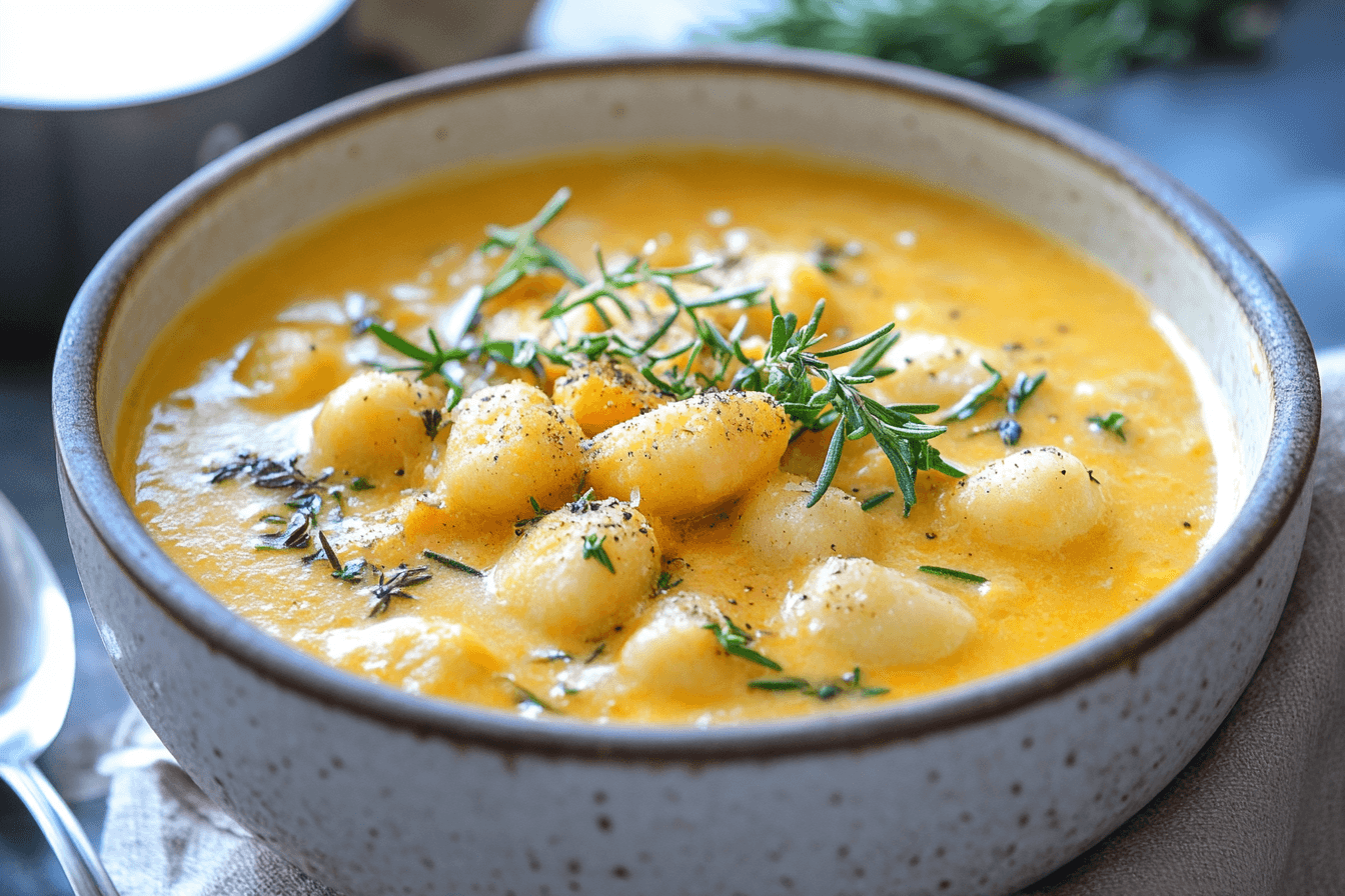 Butternut Squash Gnocchi Soup