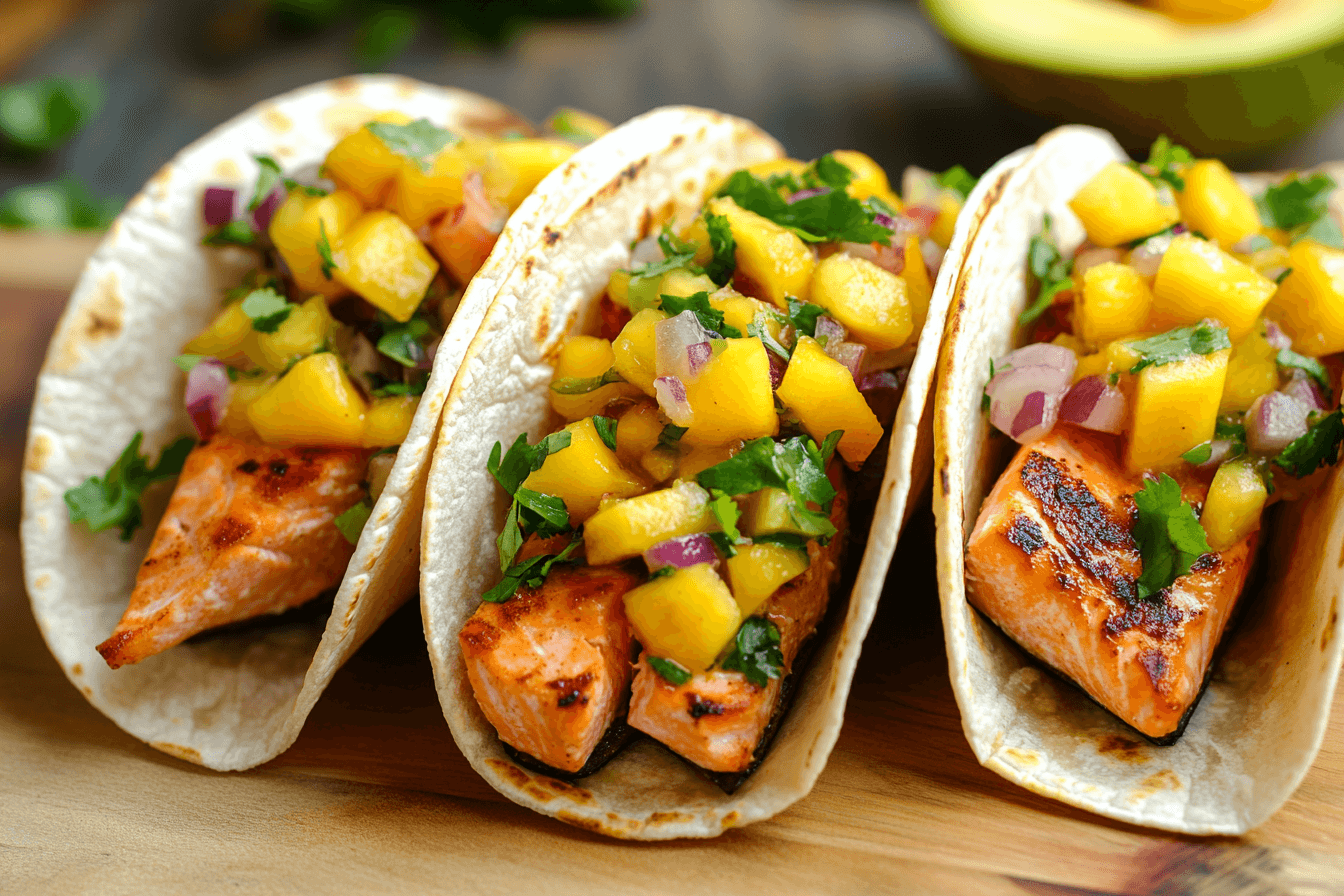 Chipotle Salmon Tacos