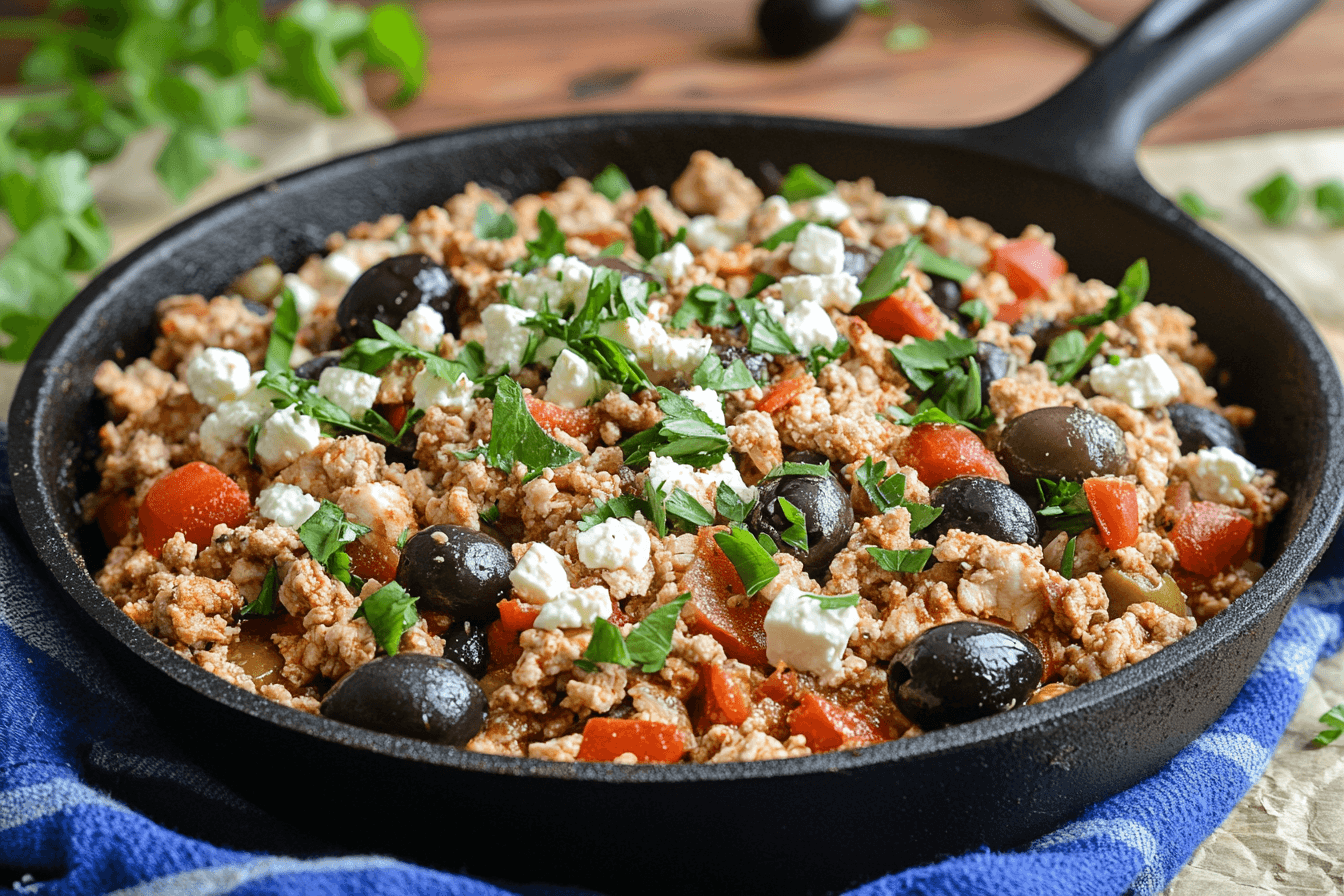 Mediterranean Keto Chicken Skillet
