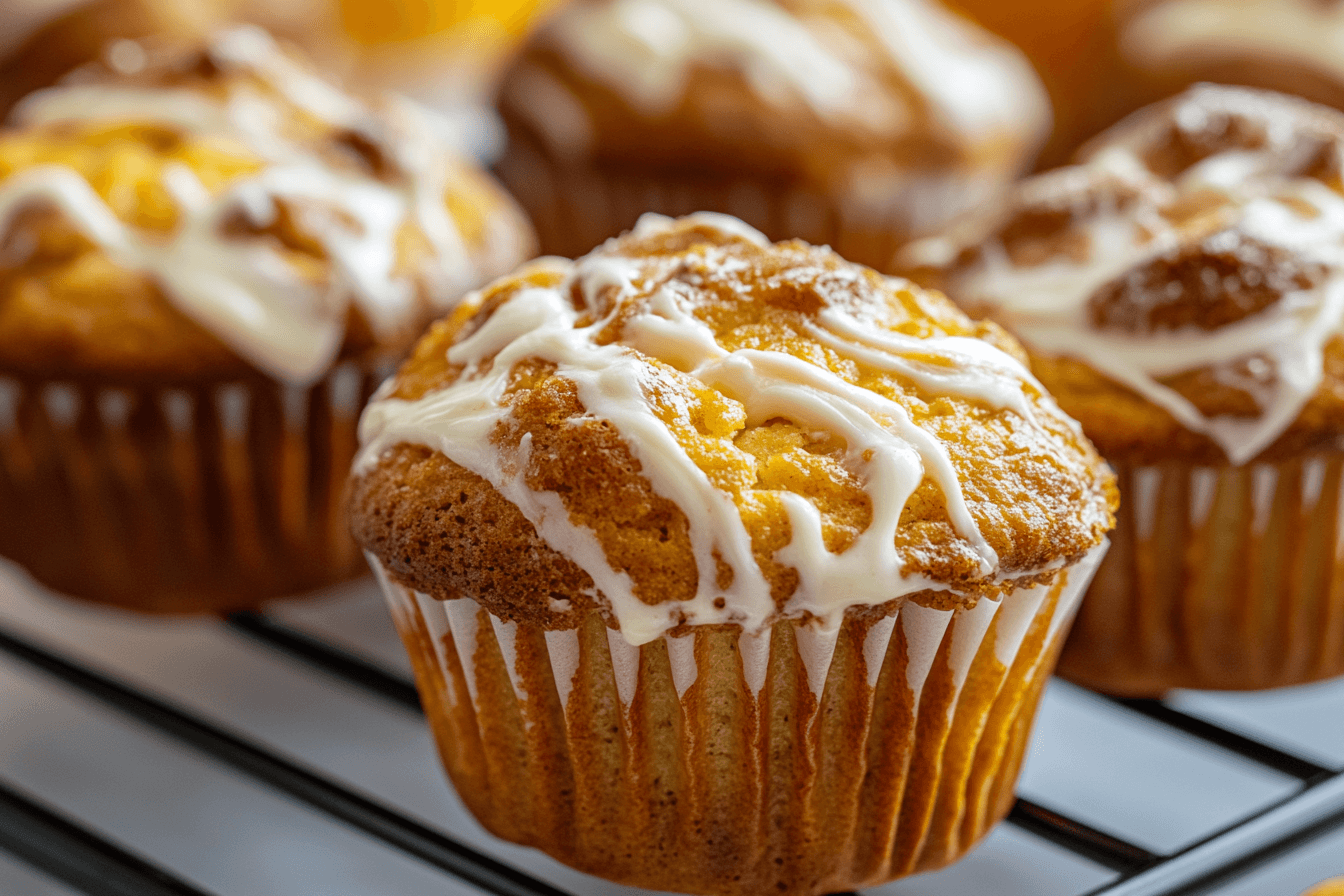 Pumpkin Cream Cheese Swirl Muffins
