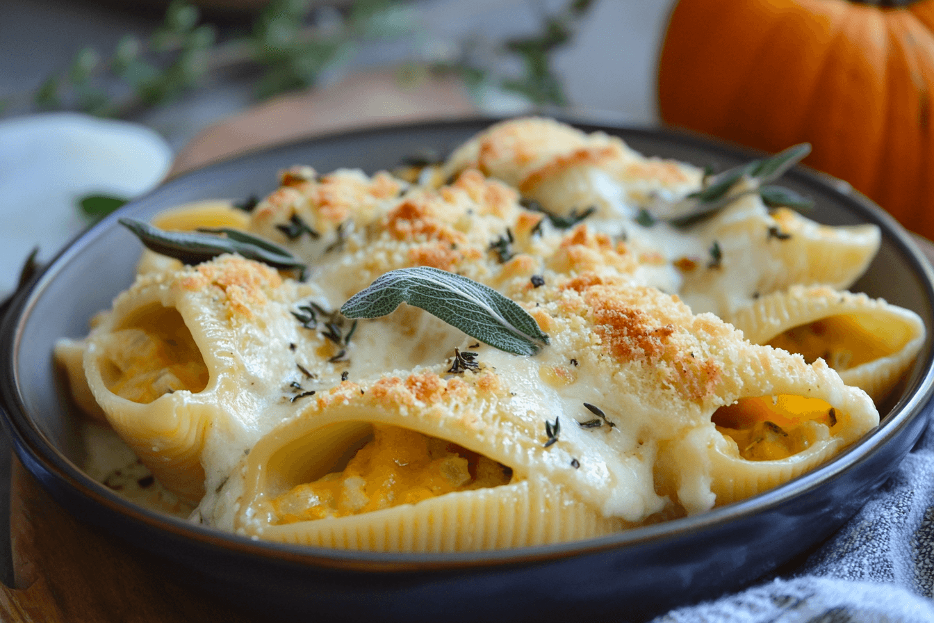 Pumpkin & Gouda Stuffed Shells