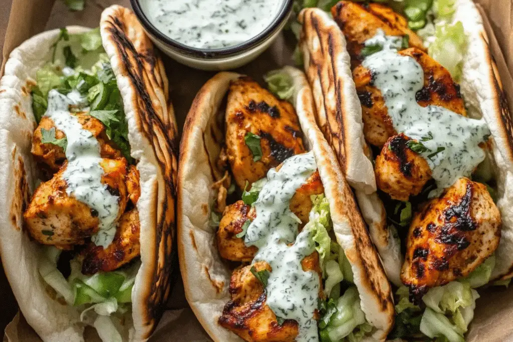 Sheet Pan Chicken Pitas with Herby Ranch