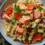 Smoked Sockeye Salmon Pasta Salad