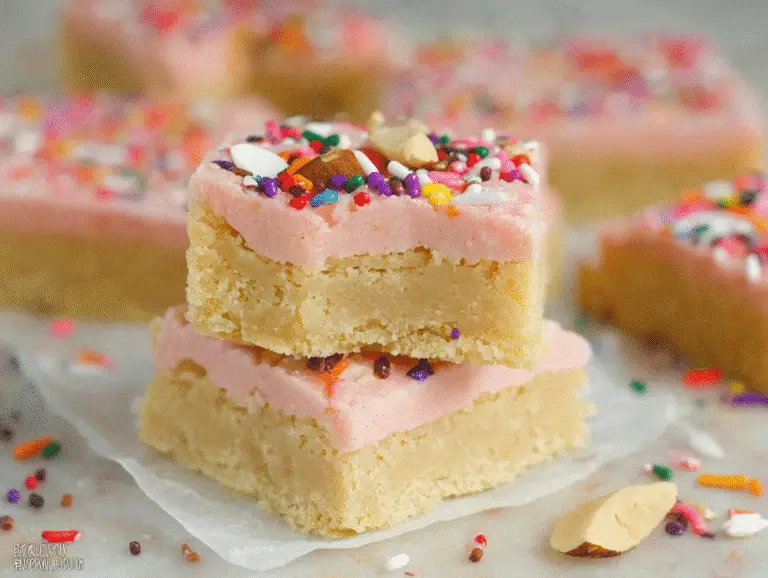 Almond Flour Sugar Cookie Bars