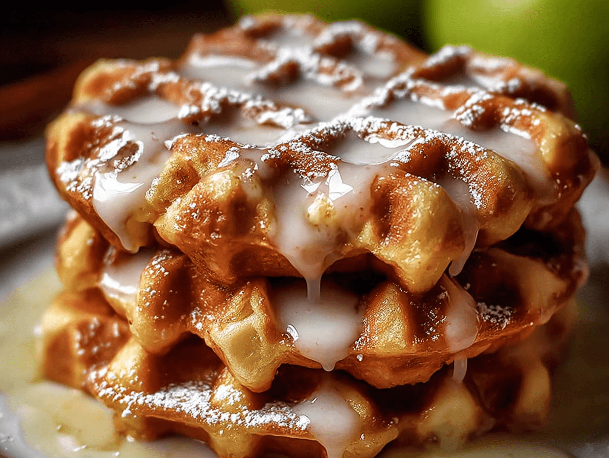 Apple Fritter Waffle Donuts