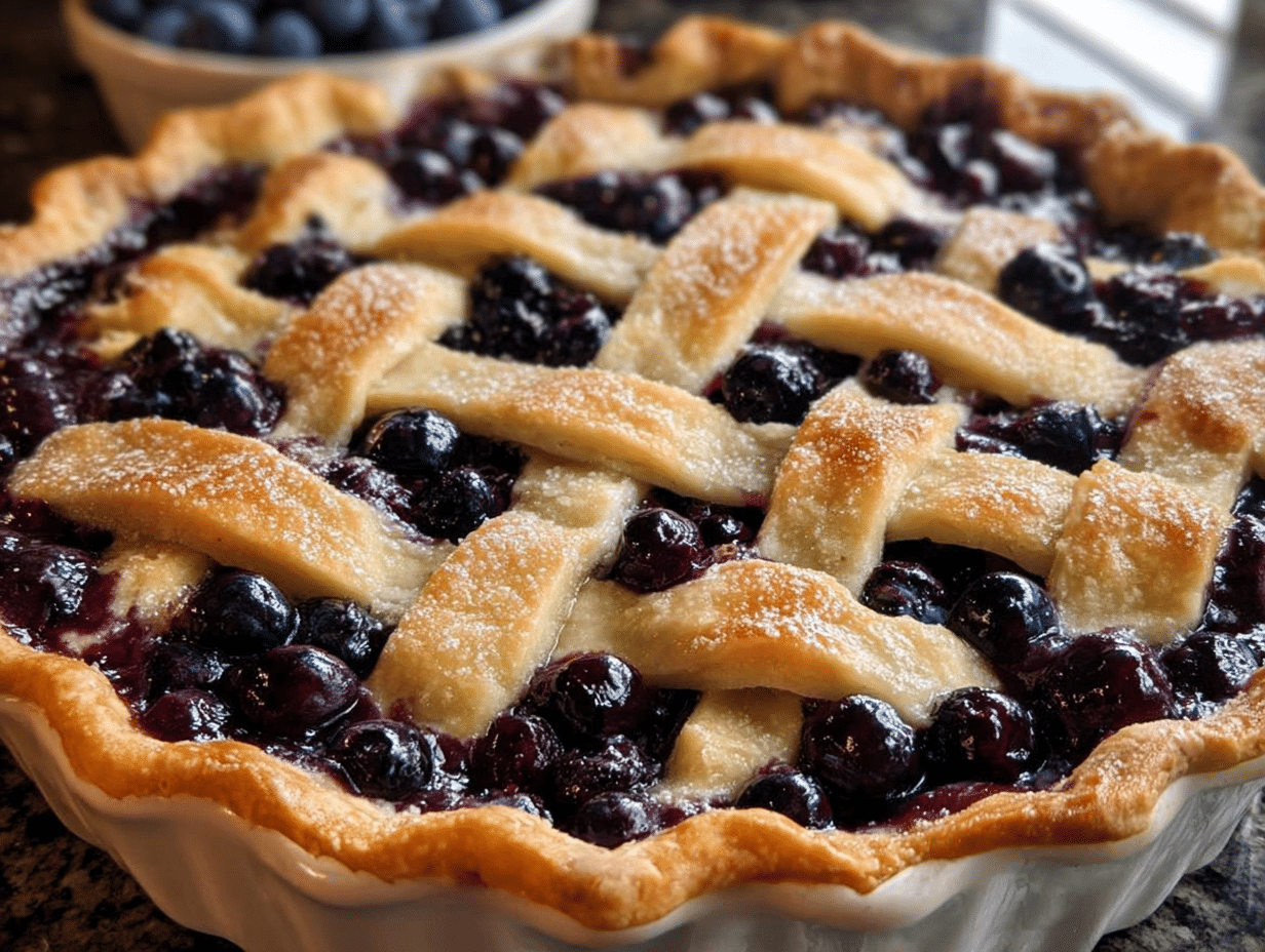 Blueberry Slab Pie Dessert