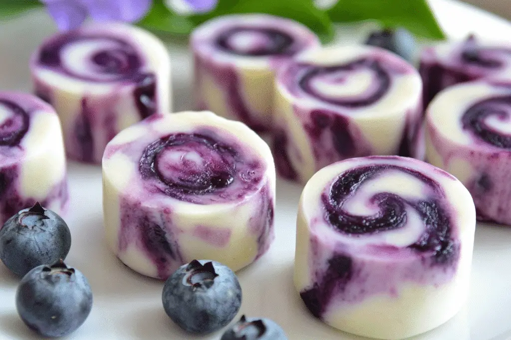 Blueberry Swirl Yogurt Bites