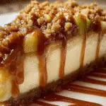 Caramel Apple Crisp Cheesecake
