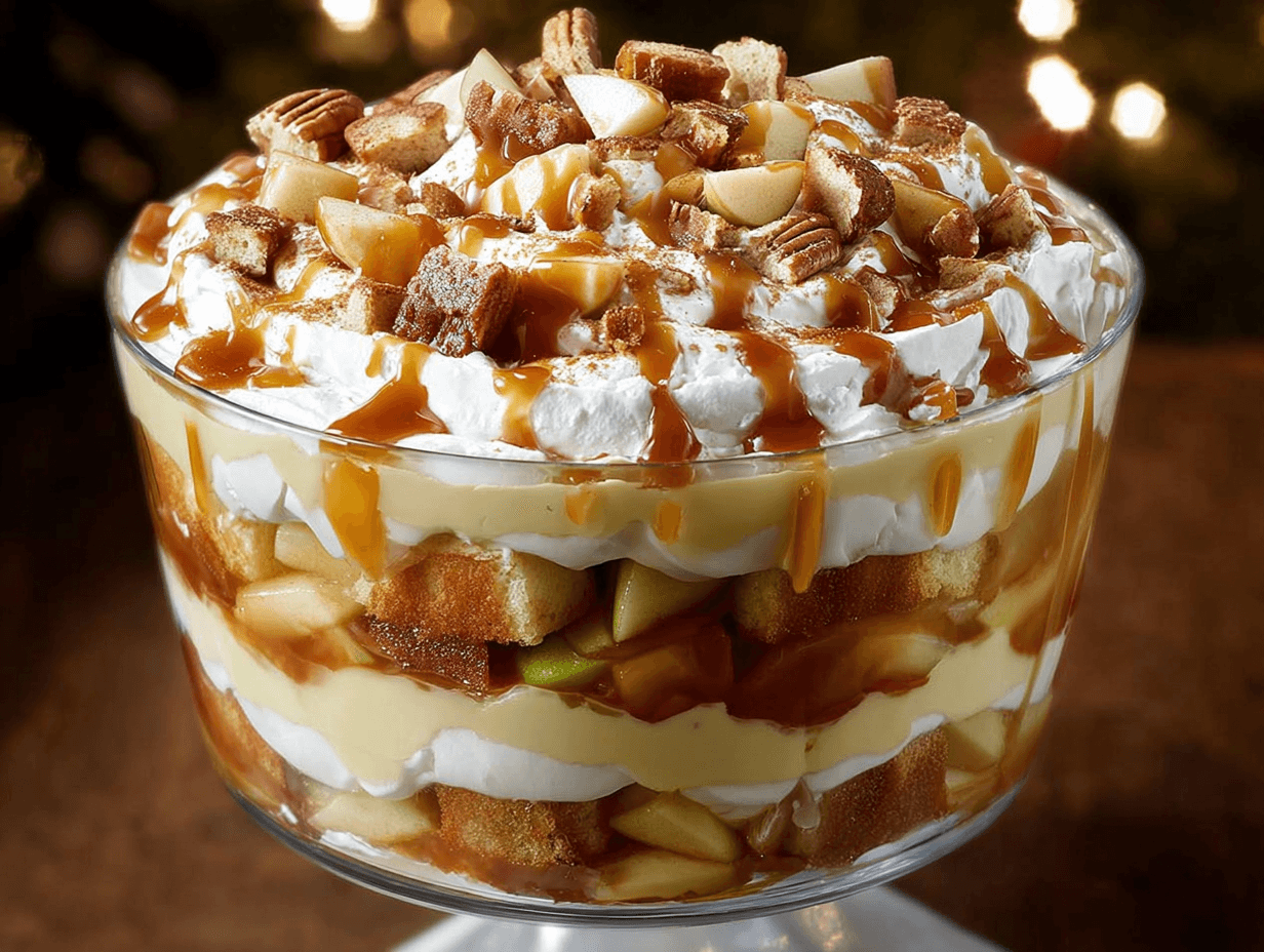 Caramel Apple Trifle Layers