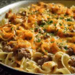 Cheesy Beef Noodle Casserole