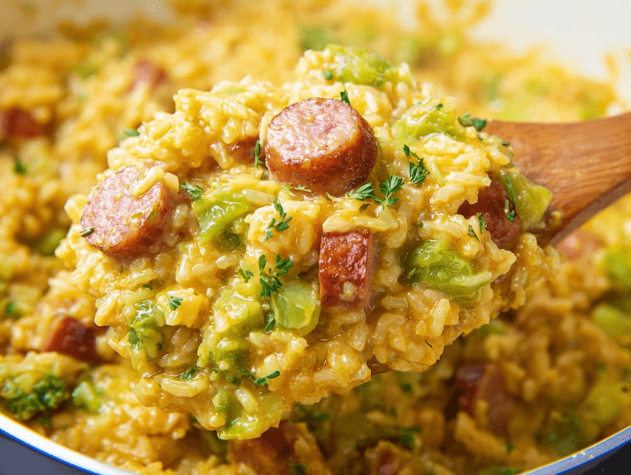 Cheesy Sausage & Rice