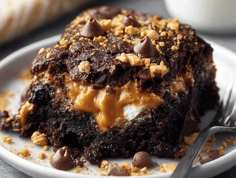 Chocolate Peanut Butter Dump Cake