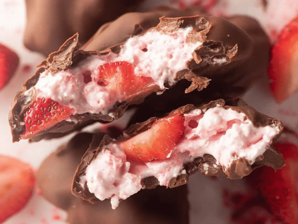 Chocolate Strawberry Yogurt Clusters