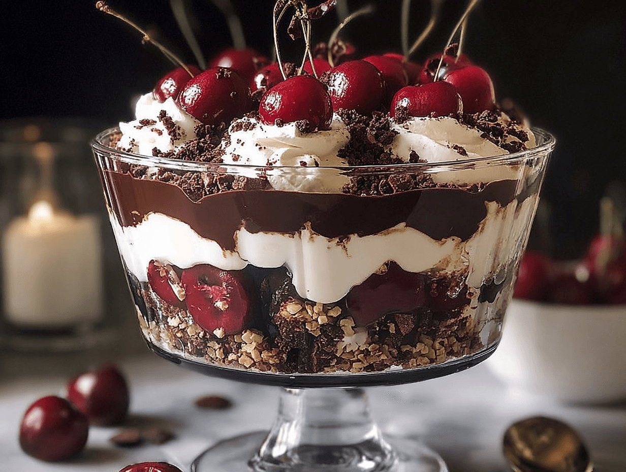 Christmas Black Forest Trifle