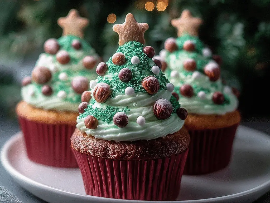 Christmas Tree Cupcake