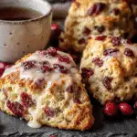 Cranberry Orange Maple Scones