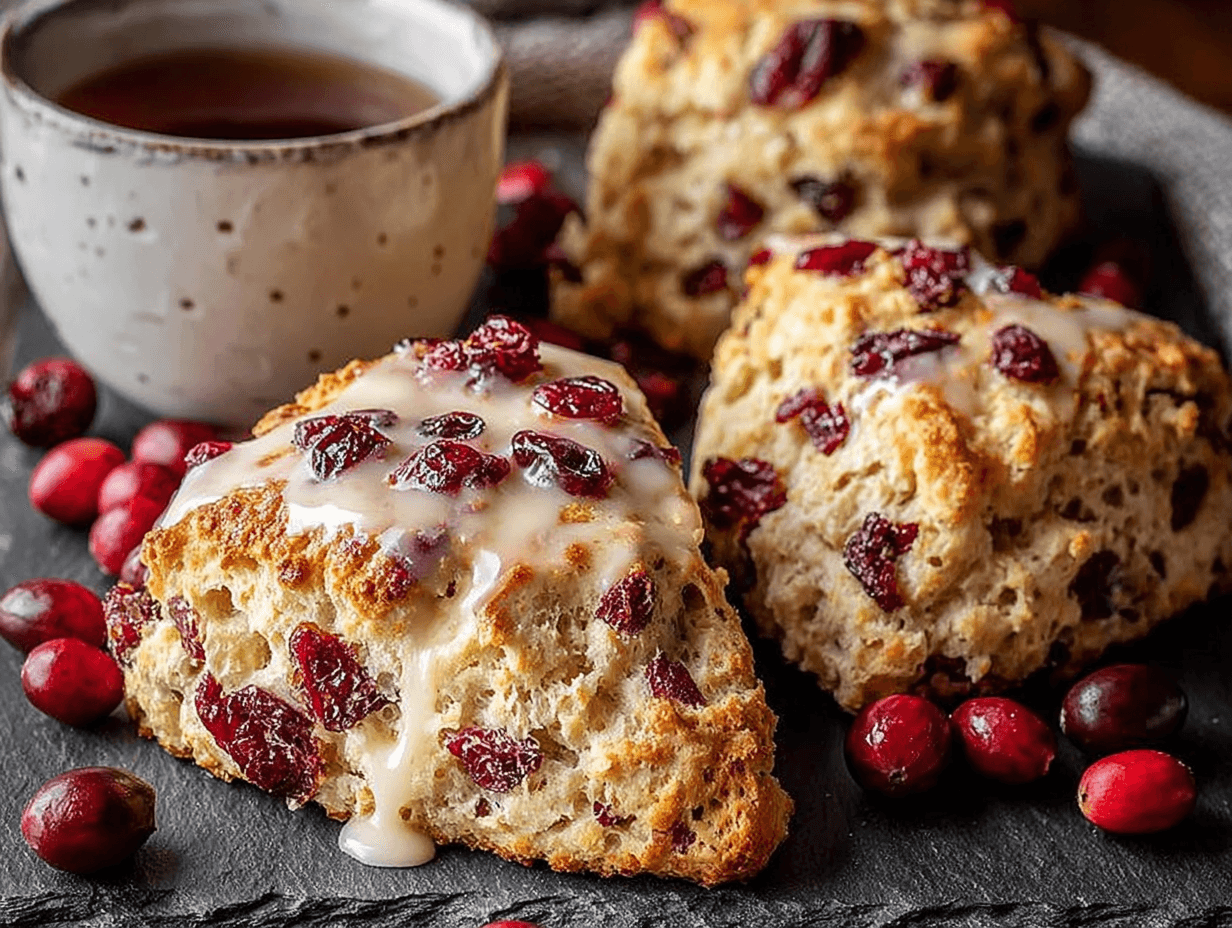Cranberry Orange Maple Scones