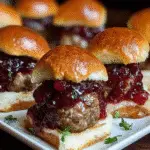 Cranberry Sauce Meatball Sliders