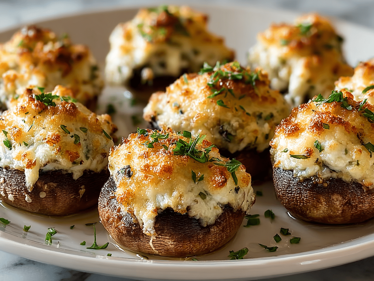 Cream Cheese Stuffed Mushrooms