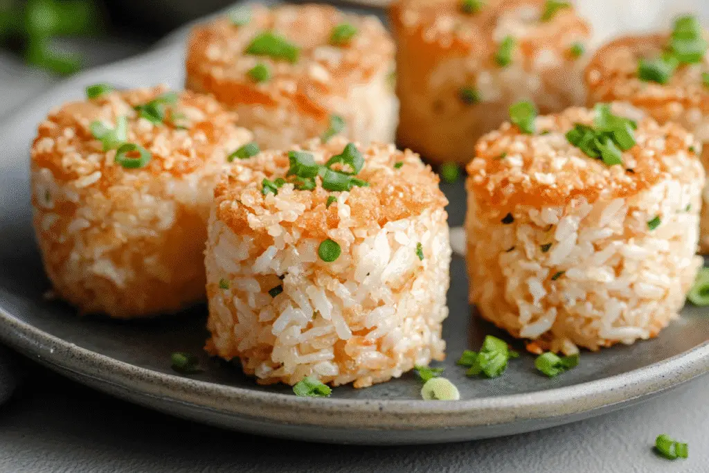 Crispy Salmon Rice Bites