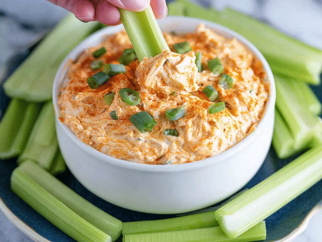Crockpot Buffalo Chicken Dip