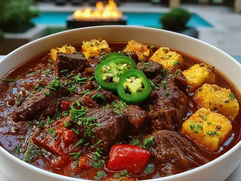 Crockpot Jalapeño Popper Beef Stew