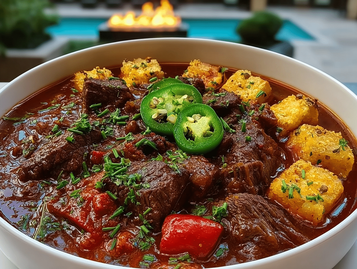 Crockpot Jalapeño Popper Beef Stew